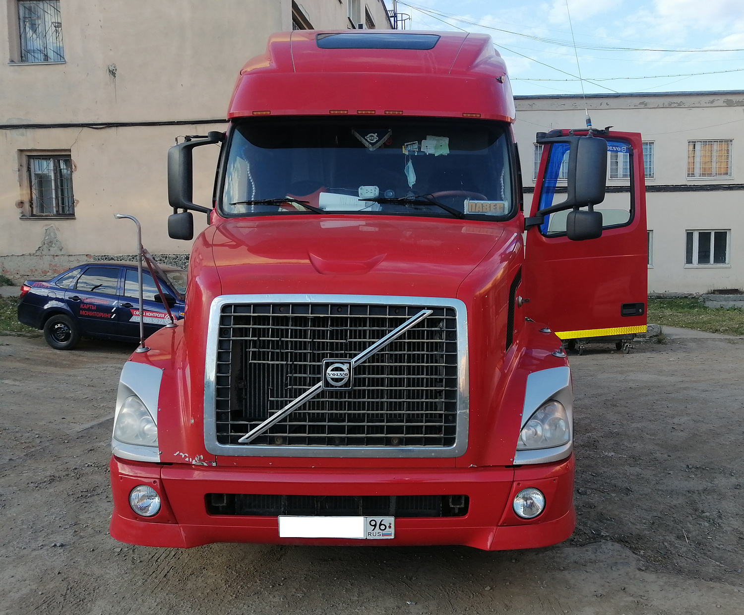 Экран системы контроля топлива в Volvo